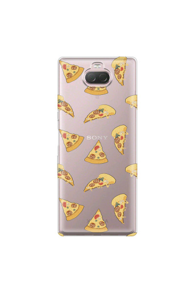 SONY - Sony Xperia 10 Plus - Soft Clear Case - Pizza Phone Case