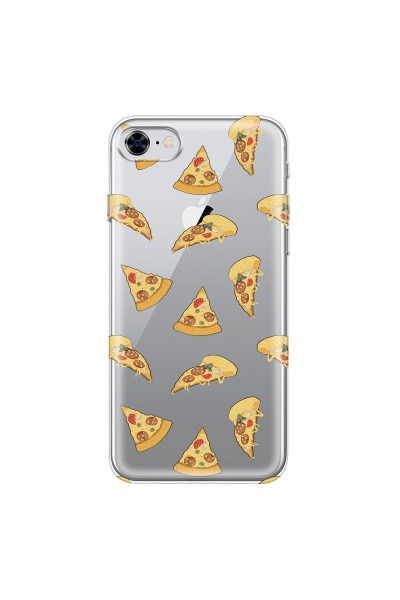 APPLE - iPhone 8 - Soft Clear Case - Pizza Phone Case