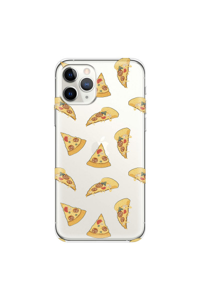 APPLE - iPhone 11 Pro Max - Soft Clear Case - Pizza Phone Case