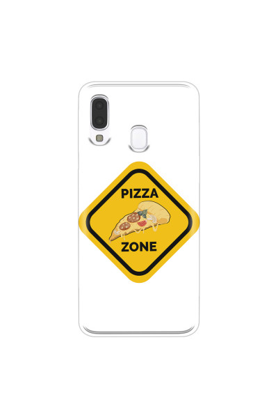 SAMSUNG - Galaxy A40 - Soft Clear Case - Pizza Zone Phone Case