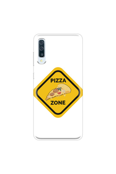 SAMSUNG - Galaxy A50 - Soft Clear Case - Pizza Zone Phone Case