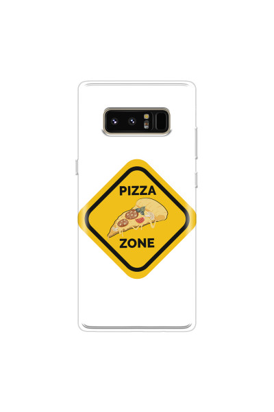 SAMSUNG - Galaxy Note 8 - Soft Clear Case - Pizza Zone Phone Case