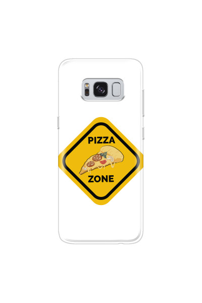 SAMSUNG - Galaxy S8 - Soft Clear Case - Pizza Zone Phone Case
