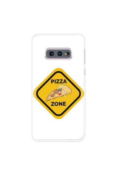 SAMSUNG - Galaxy S10e - Soft Clear Case - Pizza Zone Phone Case