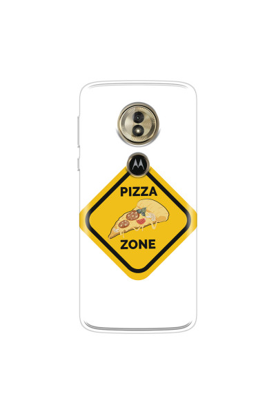 MOTOROLA by LENOVO - Moto G6 Play - Soft Clear Case - Pizza Zone Phone Case
