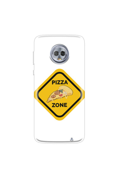 MOTOROLA by LENOVO - Moto G6 Plus - Soft Clear Case - Pizza Zone Phone Case