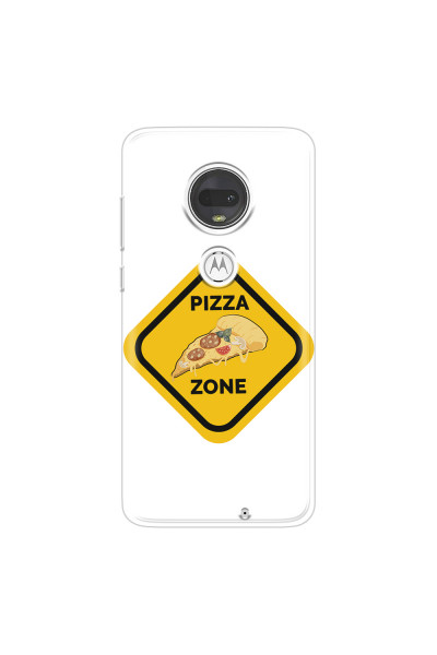 MOTOROLA by LENOVO - Moto G7 - Soft Clear Case - Pizza Zone Phone Case