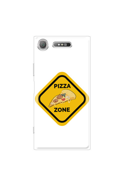 SONY - Sony Xperia XZ1 - Soft Clear Case - Pizza Zone Phone Case