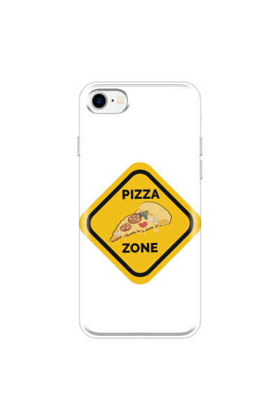 APPLE - iPhone 7 - Soft Clear Case - Pizza Zone Phone Case