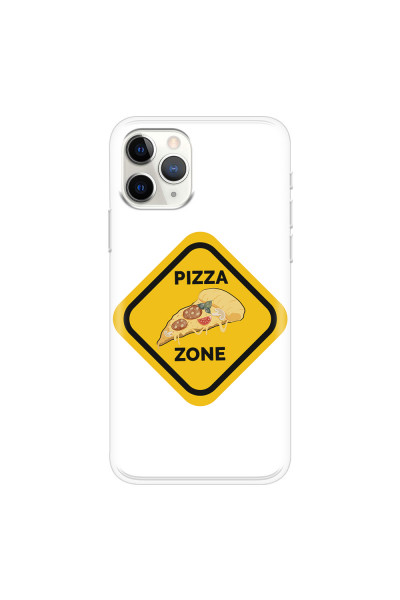 APPLE - iPhone 11 Pro Max - Soft Clear Case - Pizza Zone Phone Case
