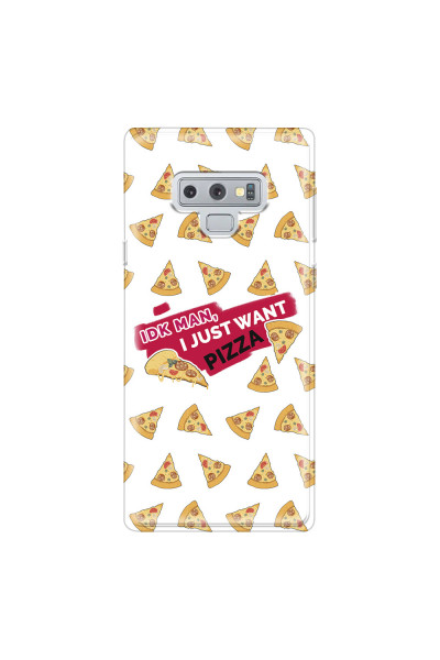 SAMSUNG - Galaxy Note 9 - Soft Clear Case - Want Pizza Men Phone Case