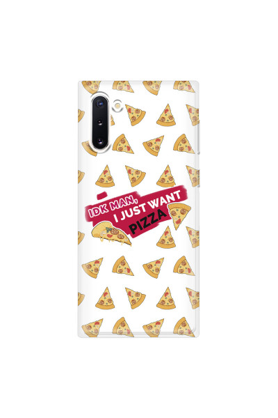SAMSUNG - Galaxy Note 10 - Soft Clear Case - Want Pizza Men Phone Case