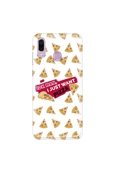 HONOR - Honor Play - Soft Clear Case - Want Pizza Men Phone Case