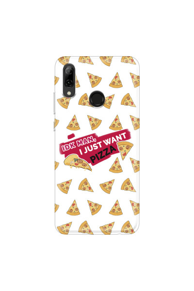 HUAWEI - P Smart 2019 - Soft Clear Case - Want Pizza Men Phone Case