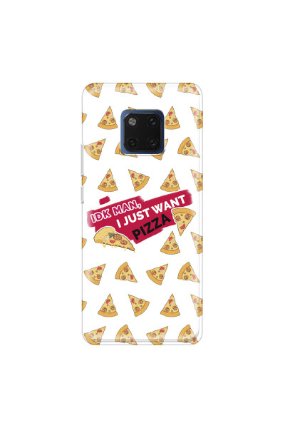 HUAWEI - Mate 20 Pro - Soft Clear Case - Want Pizza Men Phone Case