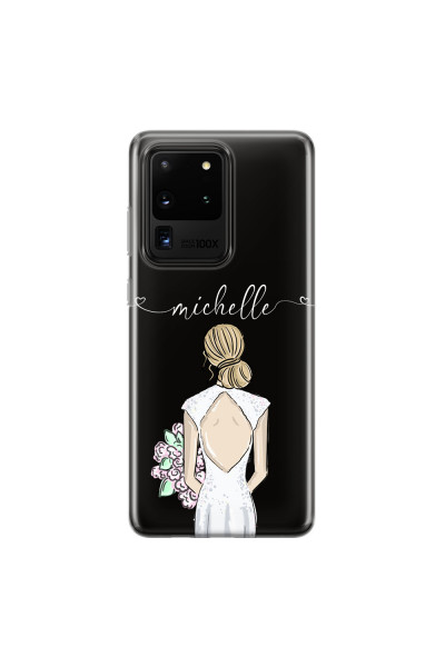 SAMSUNG - Galaxy S20 Ultra - Soft Clear Case - Bride To Be Blonde II.