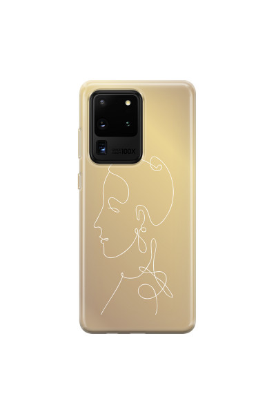 SAMSUNG - Galaxy S20 Ultra - Soft Clear Case - Golden Lady