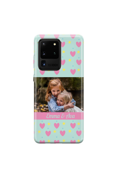 SAMSUNG - Galaxy S20 Ultra - Soft Clear Case - Heart Shaped Photo