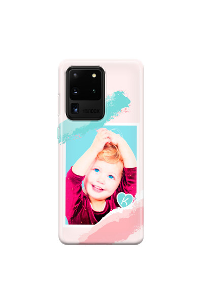 SAMSUNG - Galaxy S20 Ultra - Soft Clear Case - Kids Initial Photo