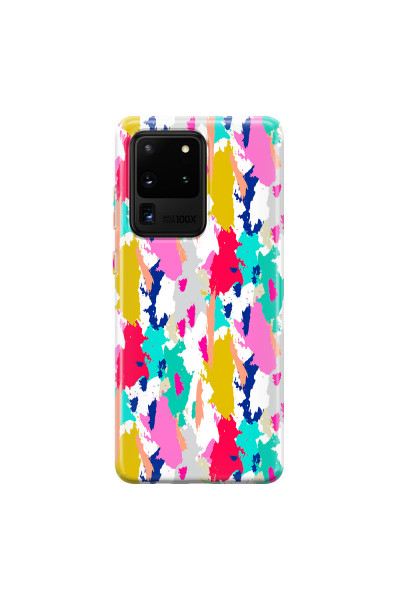 SAMSUNG - Galaxy S20 Ultra - Soft Clear Case - Paint Strokes