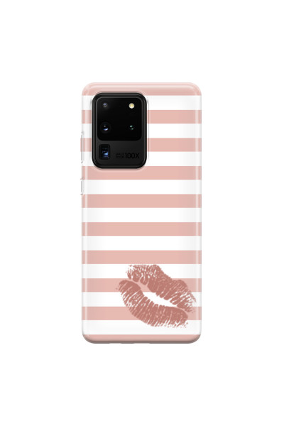 SAMSUNG - Galaxy S20 Ultra - Soft Clear Case - Pink Lipstick