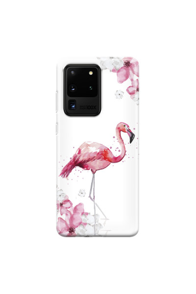 SAMSUNG - Galaxy S20 Ultra - Soft Clear Case - Pink Tropes