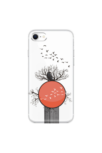 APPLE - iPhone SE 2020 - Soft Clear Case - Bird Flight
