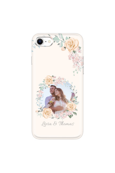 APPLE - iPhone SE 2020 - Soft Clear Case - Frame Of Roses