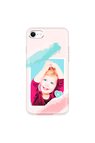 APPLE - iPhone SE 2020 - Soft Clear Case - Kids Initial Photo