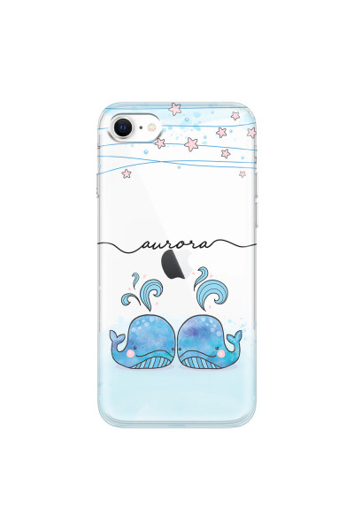 APPLE - iPhone SE 2020 - Soft Clear Case - Little Whales
