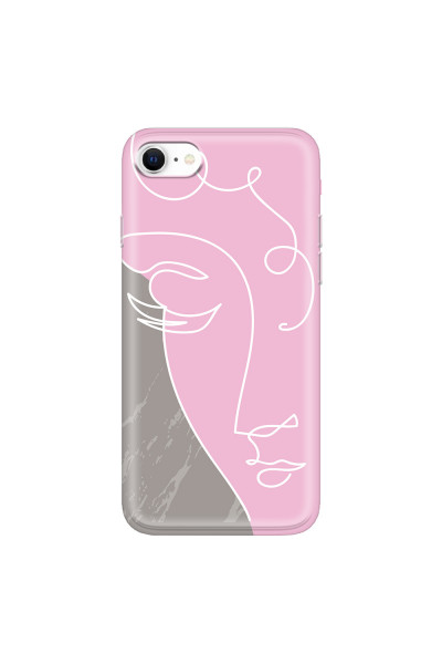 APPLE - iPhone SE 2020 - Soft Clear Case - Miss Pink