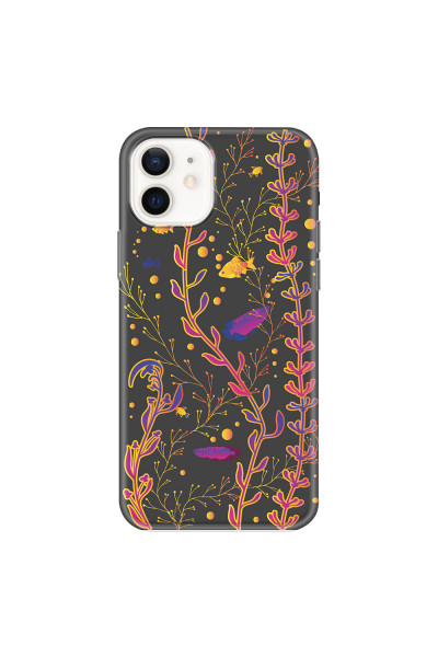 APPLE - iPhone 12 Mini - Soft Clear Case - Midnight Aquarium