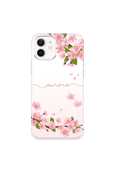 APPLE - iPhone 12 Mini - Soft Clear Case - Sakura Handwritten
