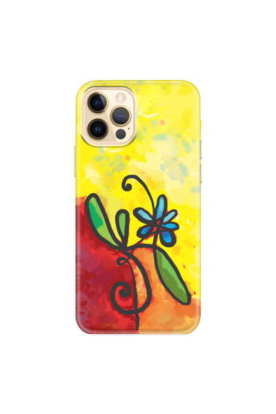 APPLE - iPhone 12 Pro - Soft Clear Case - Flower in Picasso Style