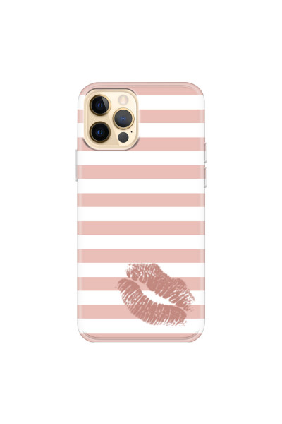 APPLE - iPhone 12 Pro - Soft Clear Case - Pink Lipstick