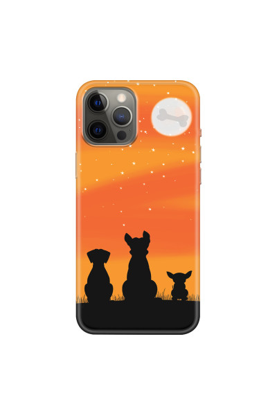 APPLE - iPhone 12 Pro Max - Soft Clear Case - Dog's Desire Orange Sky