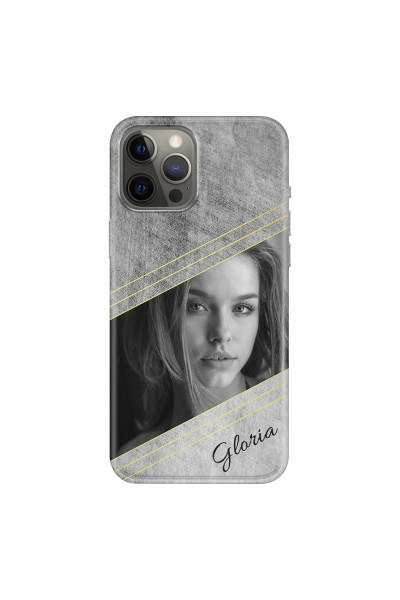 APPLE - iPhone 12 Pro Max - Soft Clear Case - Geometry Love Photo