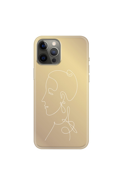 APPLE - iPhone 12 Pro Max - Soft Clear Case - Golden Lady