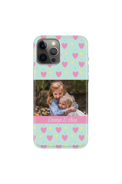 APPLE - iPhone 12 Pro Max - Soft Clear Case - Heart Shaped Photo