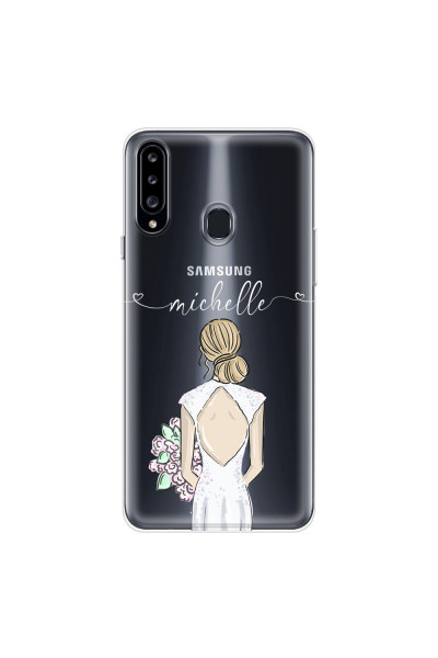 SAMSUNG - Galaxy A20S - Soft Clear Case - Bride To Be Blonde II.