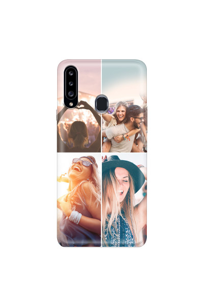 SAMSUNG - Galaxy A20S - Soft Clear Case - Collage of 4