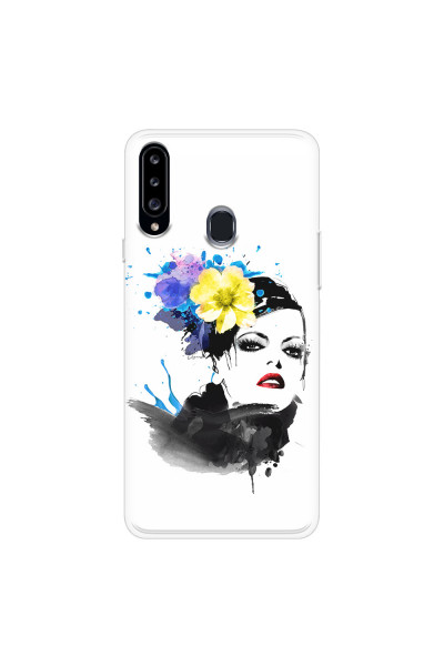 SAMSUNG - Galaxy A20S - Soft Clear Case - Floral Beauty