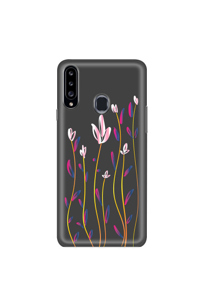 SAMSUNG - Galaxy A20S - Soft Clear Case - Pink Tulips