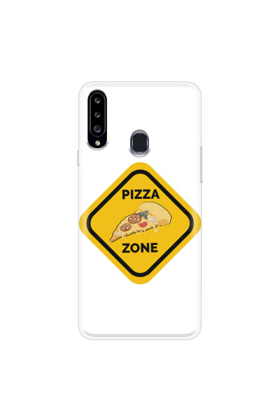 SAMSUNG - Galaxy A20S - Soft Clear Case - Pizza Zone Phone Case