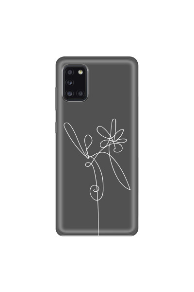 SAMSUNG - Galaxy A31 - Soft Clear Case - Flower In The Dark