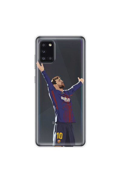 SAMSUNG - Galaxy A31 - Soft Clear Case - For Barcelona Fans
