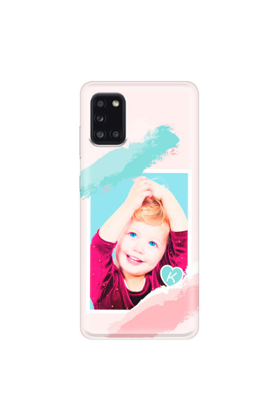 SAMSUNG - Galaxy A31 - Soft Clear Case - Kids Initial Photo