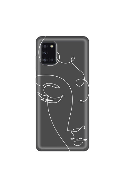 SAMSUNG - Galaxy A31 - Soft Clear Case - Light Portrait in Picasso Style