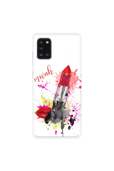 SAMSUNG - Galaxy A31 - Soft Clear Case - Lipstick