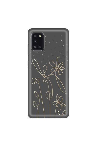 SAMSUNG - Galaxy A31 - Soft Clear Case - Midnight Flowers